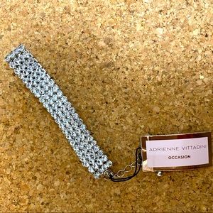 Adrienne Vittadini Womens Rhinestone Bracelet- NWT